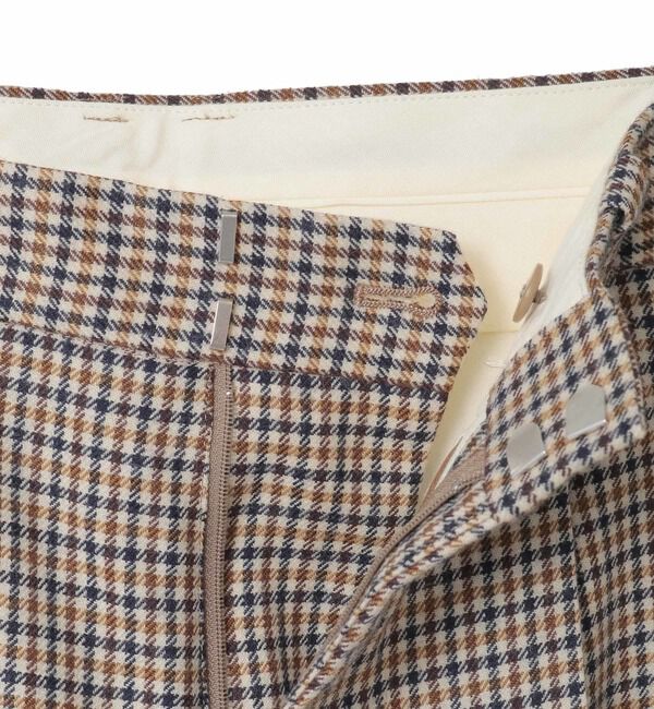 A_「【A_/エース】ウールチェックスラックス」|スラックス|