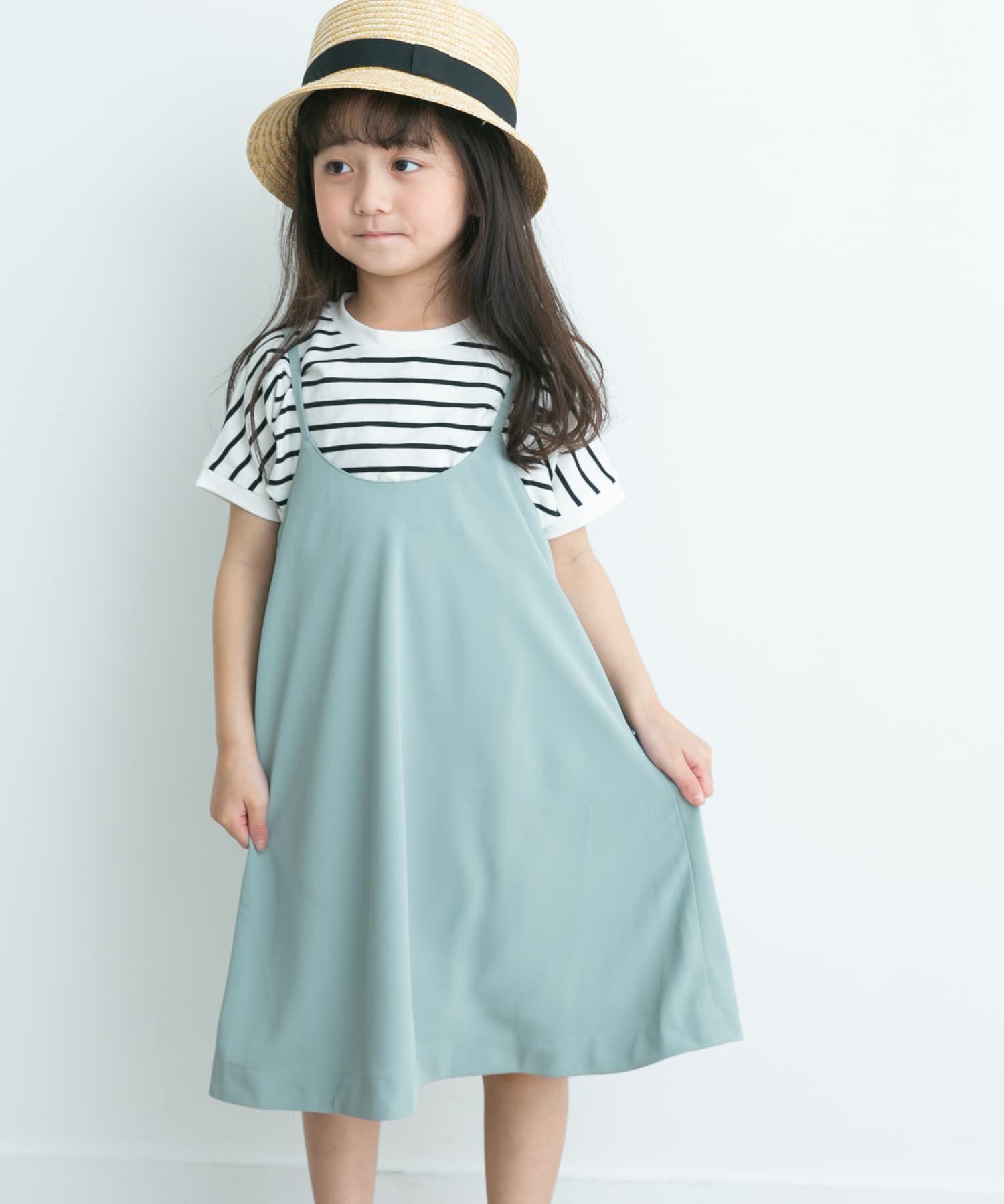URBAN RESEARCH DOORS「エステルツイルキャミワンピース(KIDS)」|ワンピース|