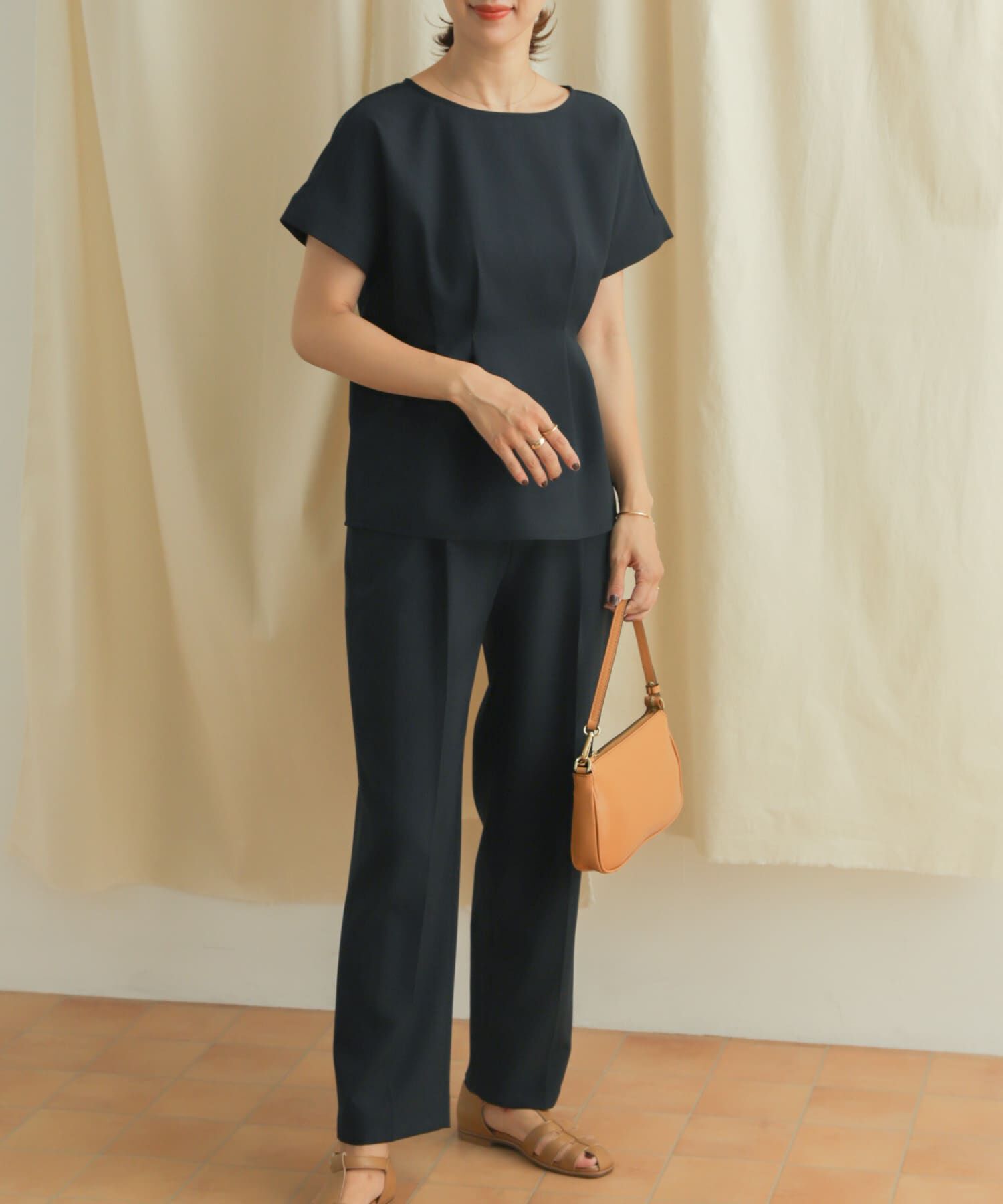 URBAN RESEARCH DOORS「『セットアップ対応』麻調合繊ストレートトラウザー」|その他|