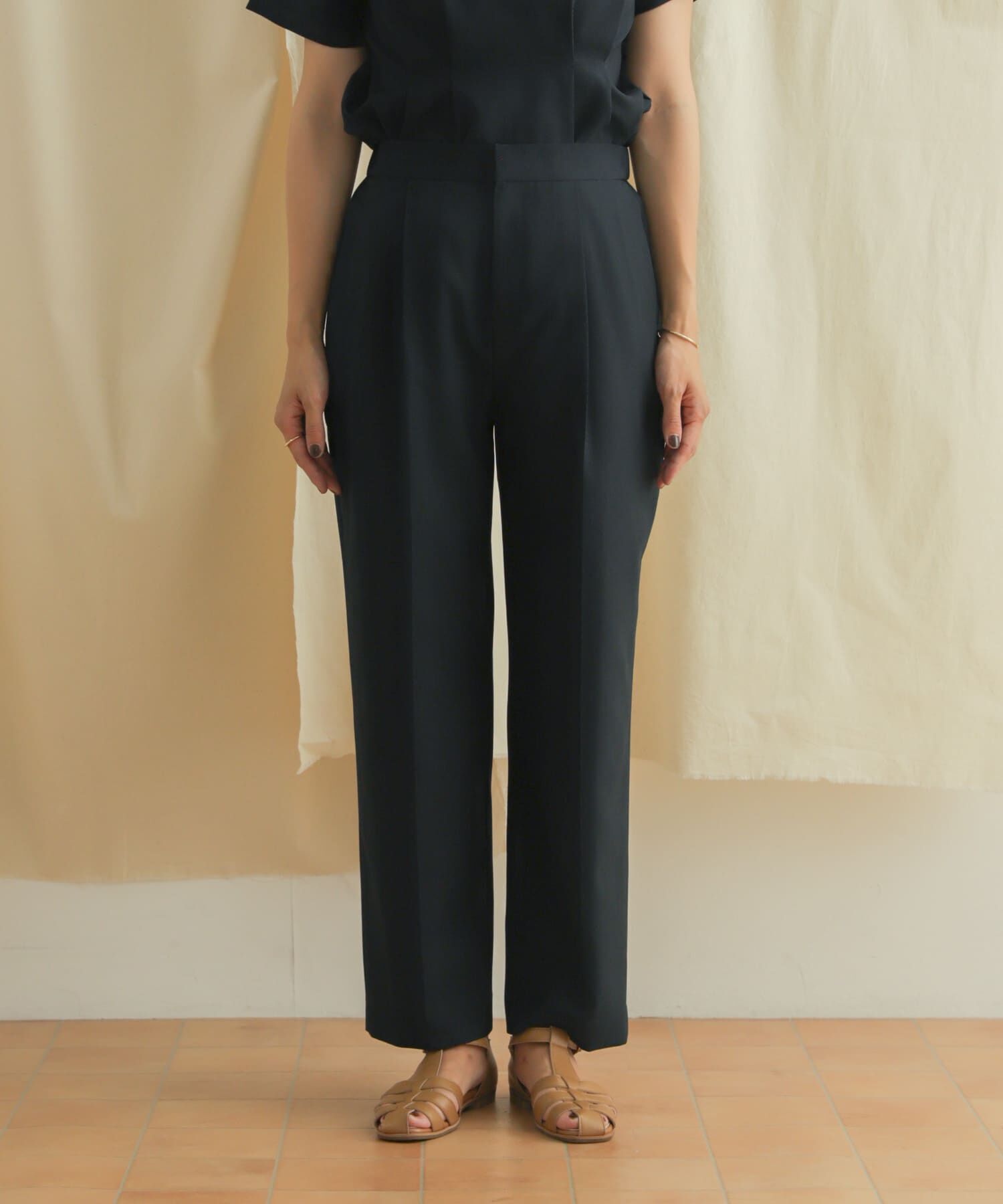 URBAN RESEARCH DOORS「『セットアップ対応』麻調合繊ストレートトラウザー」|その他|