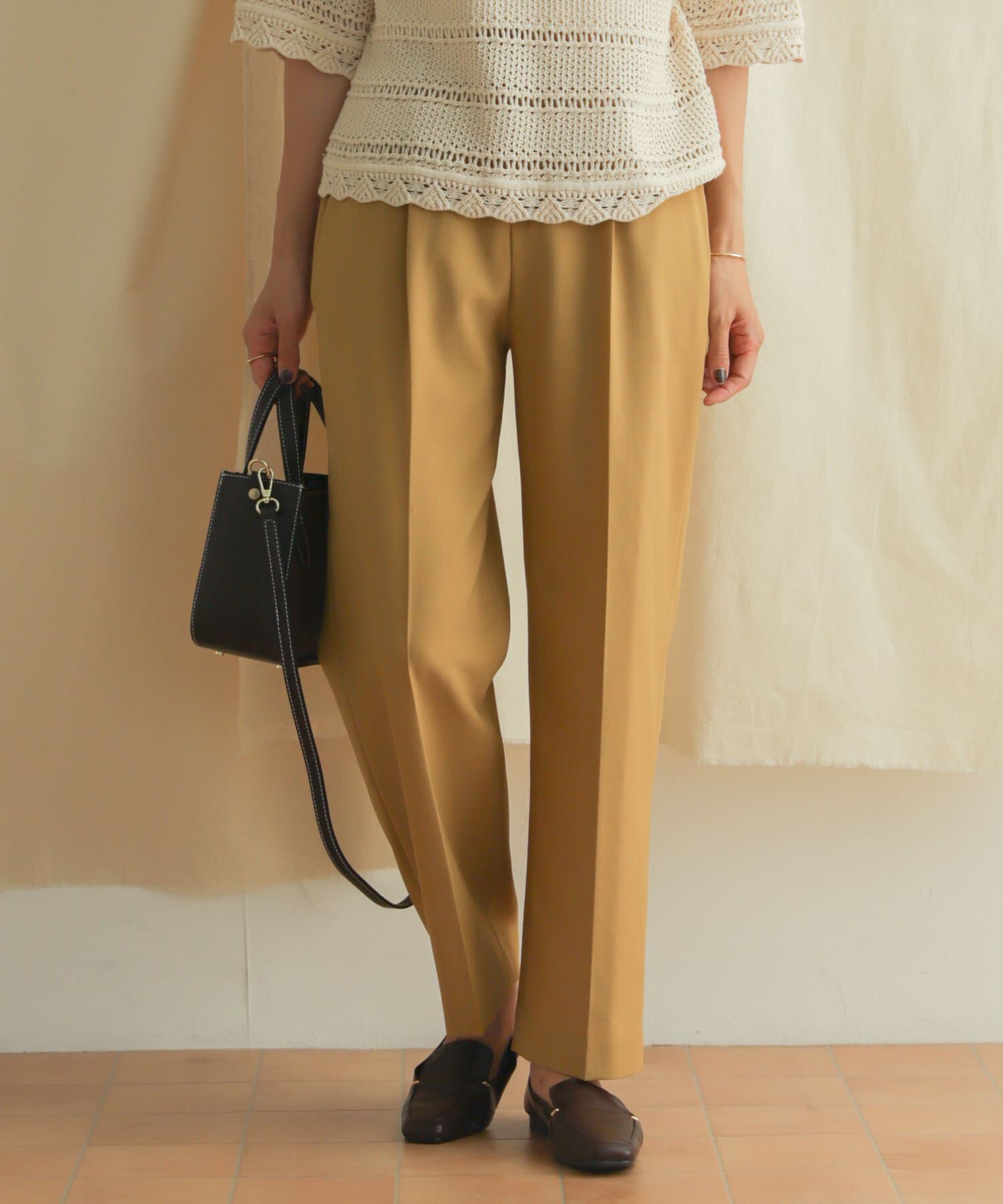 URBAN RESEARCH DOORS「『セットアップ対応』麻調合繊ストレートトラウザー」|その他|