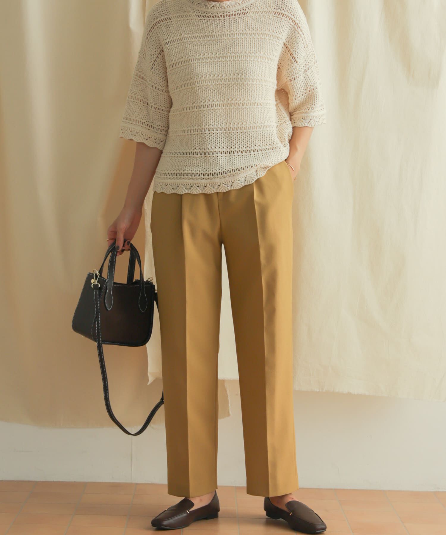 URBAN RESEARCH DOORS「『セットアップ対応』麻調合繊ストレートトラウザー」|その他|