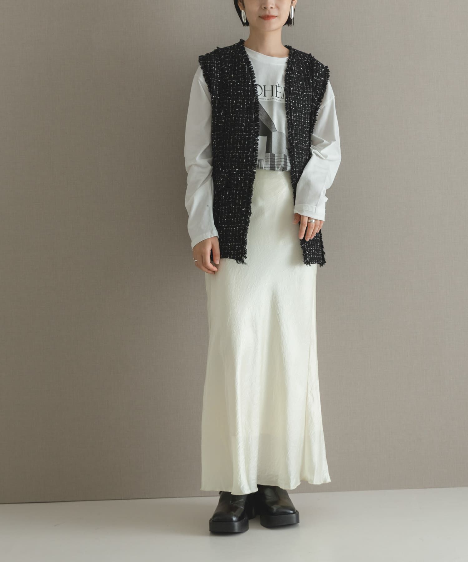 URBAN RESEARCH ROSSO「サテンバイアススカート」|スカート|