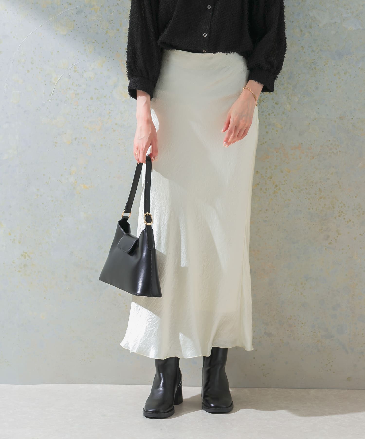 URBAN RESEARCH ROSSO「サテンバイアススカート」|スカート|