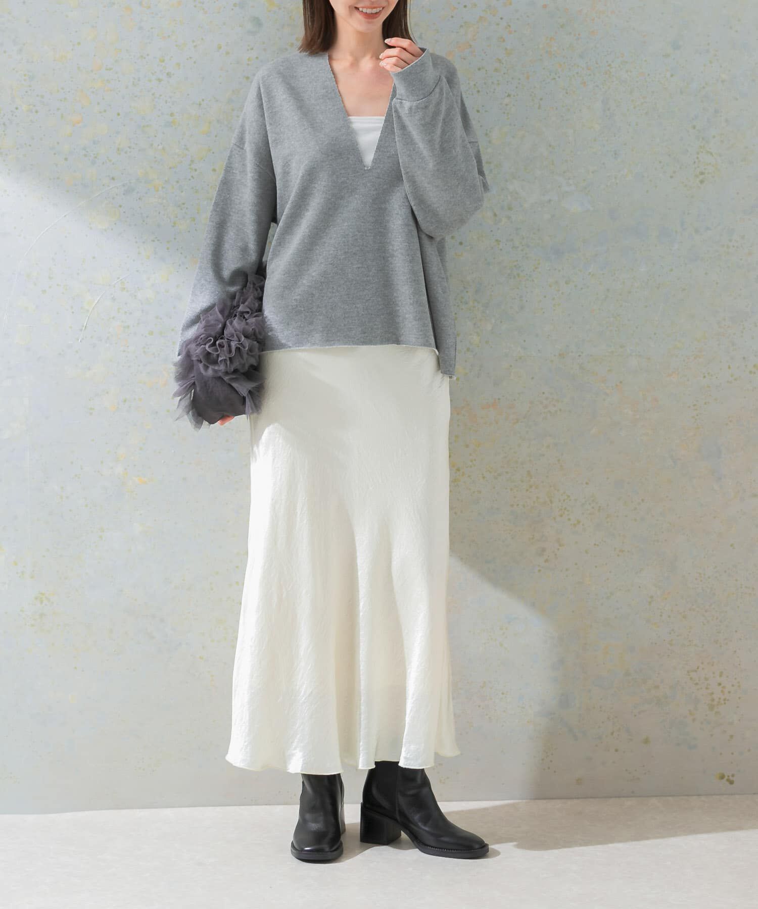 URBAN RESEARCH ROSSO「サテンバイアススカート」|スカート|