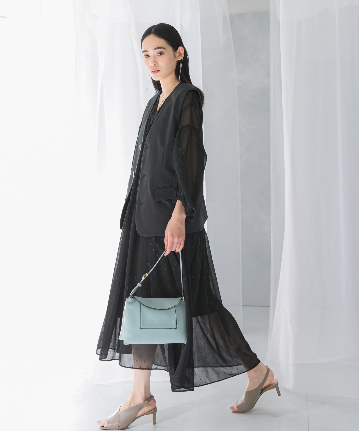 URBAN RESEARCH ROSSO「カットジャガードティアードワンピース」|ワンピース|