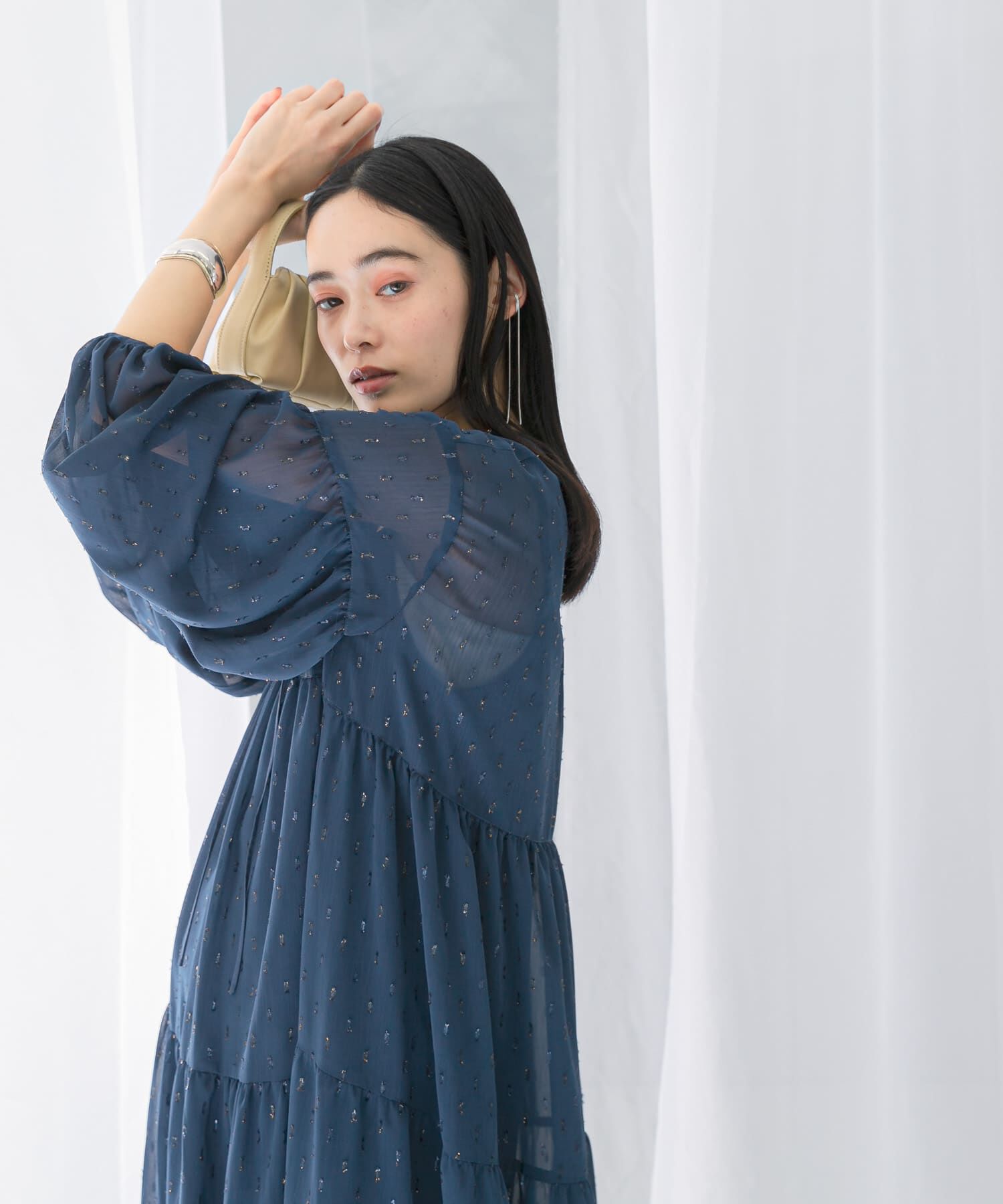 URBAN RESEARCH ROSSO「カットジャガードティアードワンピース」|ワンピース|