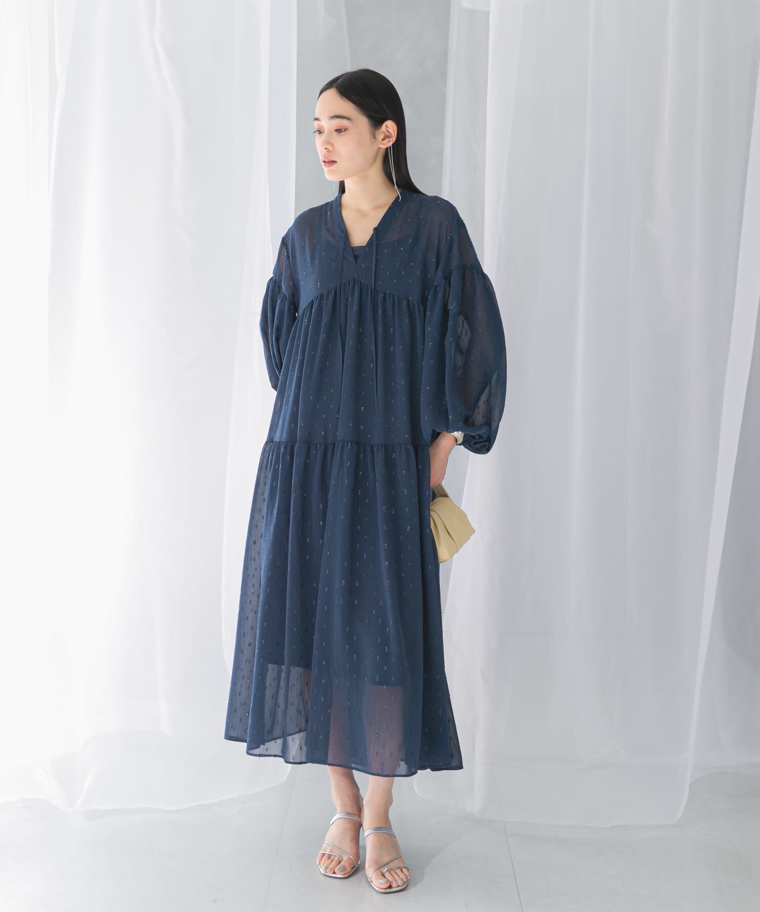 URBAN RESEARCH ROSSO「カットジャガードティアードワンピース」|ワンピース|