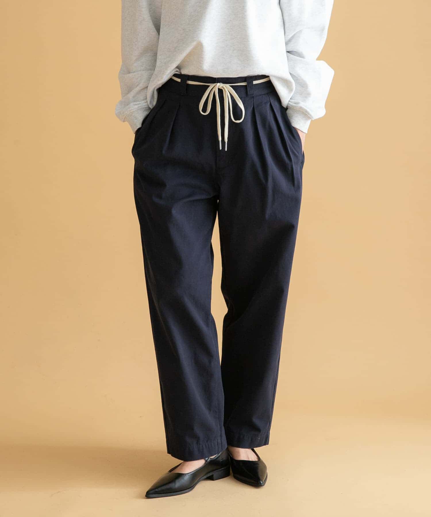 Sonny Label 「3/2WORKS ツータックチノパンツ」|その他|ネイビー