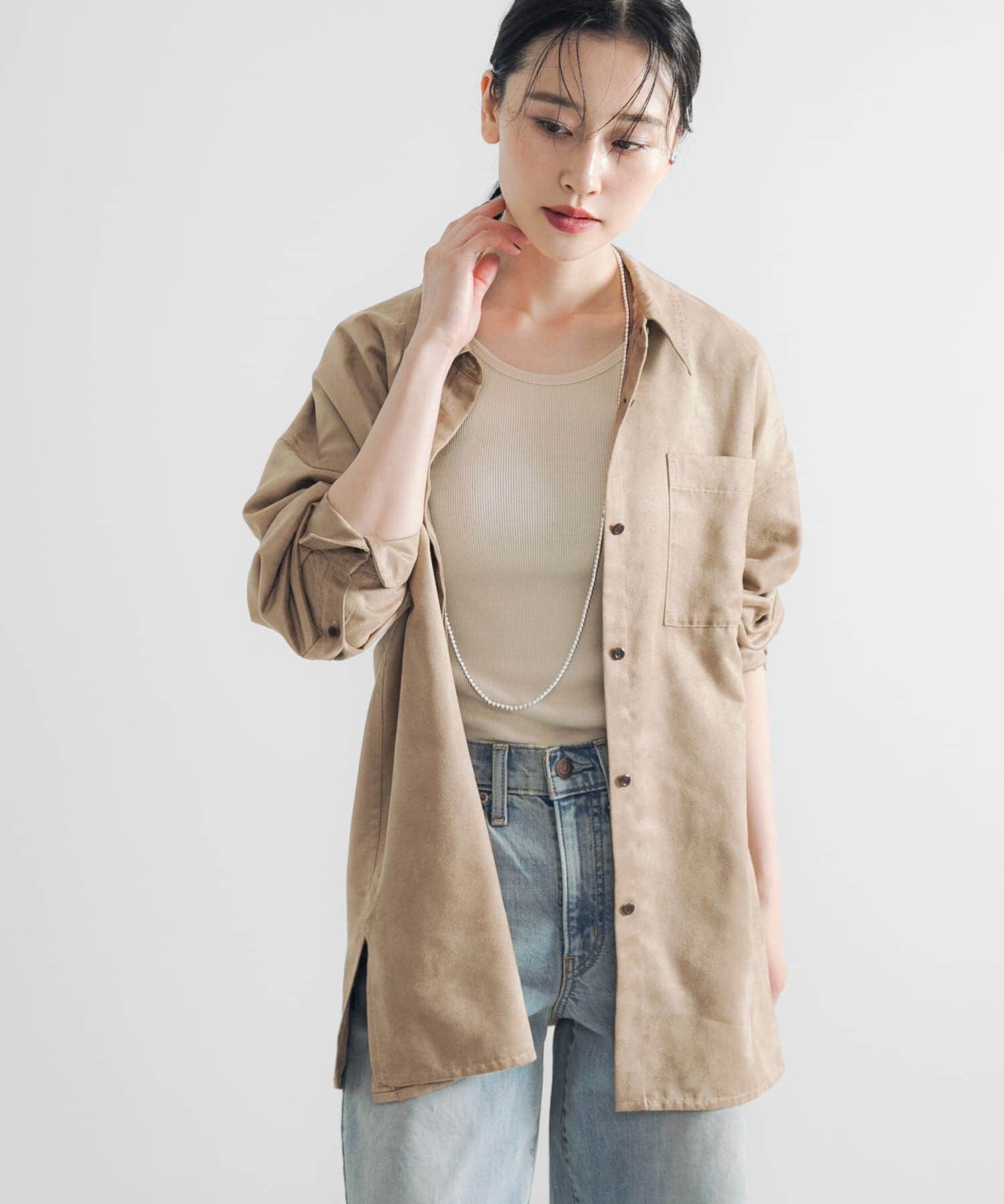 URBAN RESEARCH「スエードライクルーズシャツ」|シャツ・ブラウス|