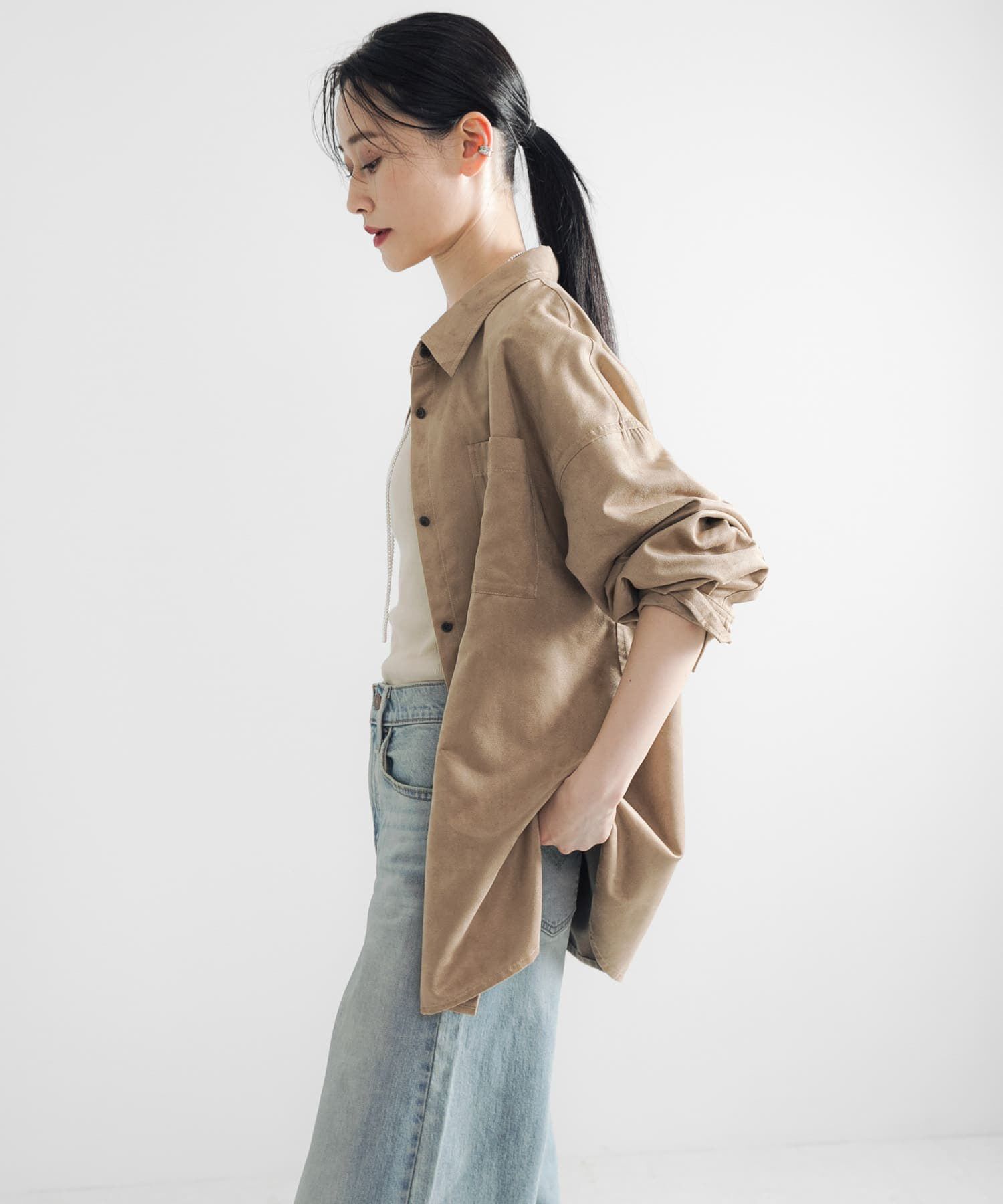 URBAN RESEARCH「スエードライクルーズシャツ」|シャツ・ブラウス|