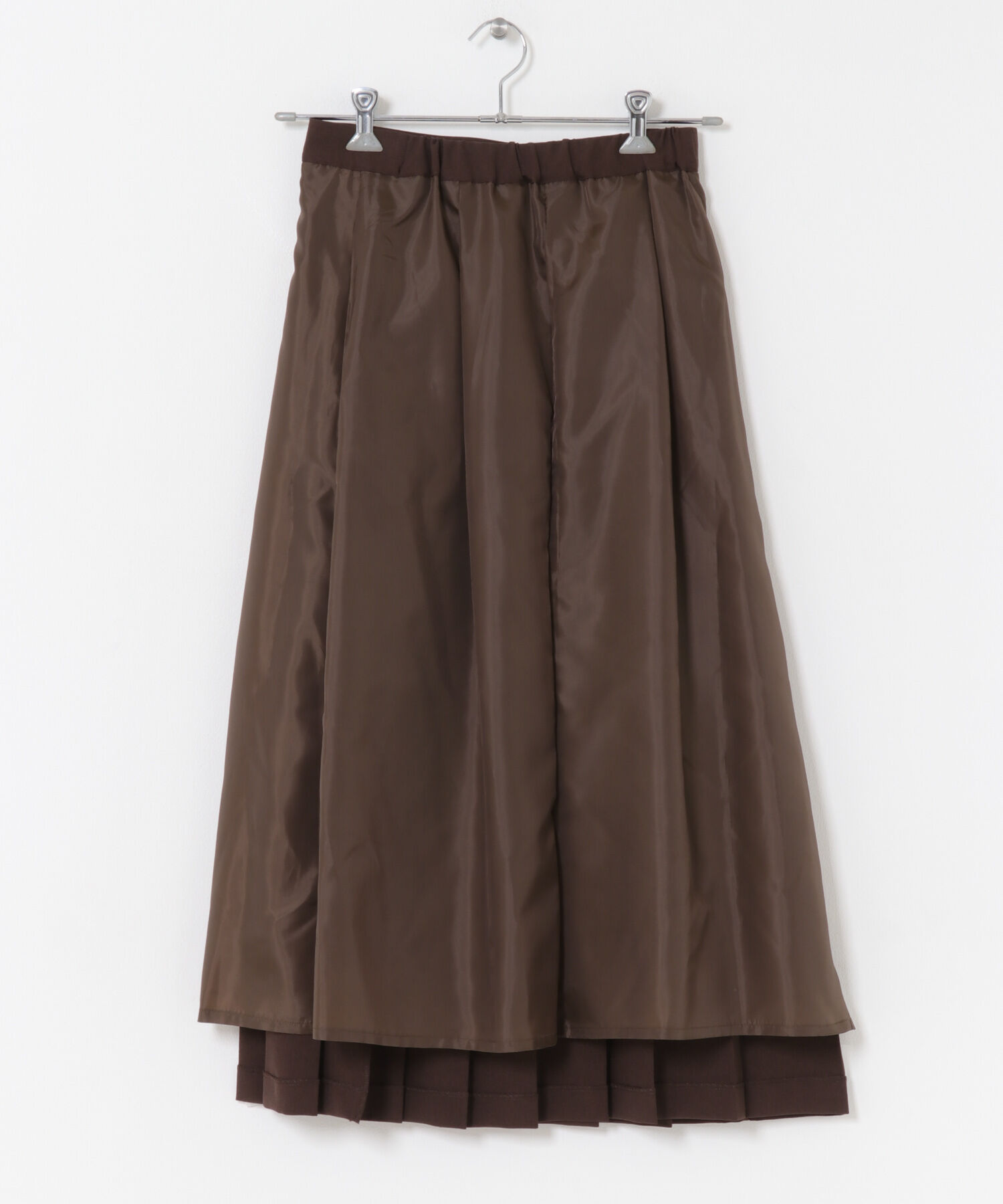 URBAN RESEARCH DOORS「『UR TECH SMOOTHLUXE』片ヒダプリーツスカート」|スカート|