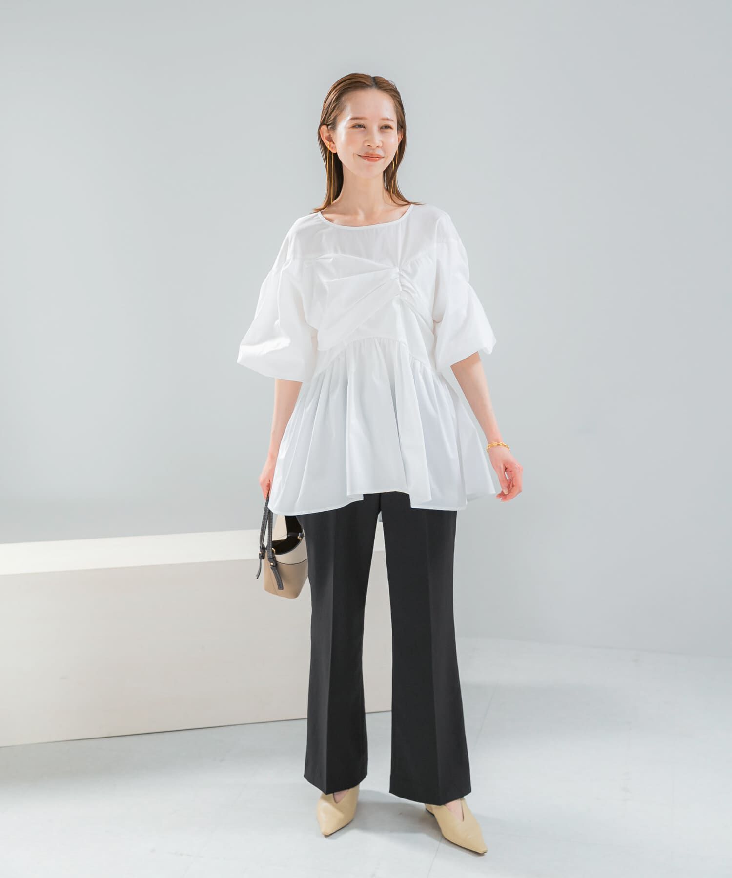 URBAN RESEARCH ROSSO「『別注』ELENDEEK&times;ROSSO　GATHER BLOUSE」|シャツ・ブラウス|