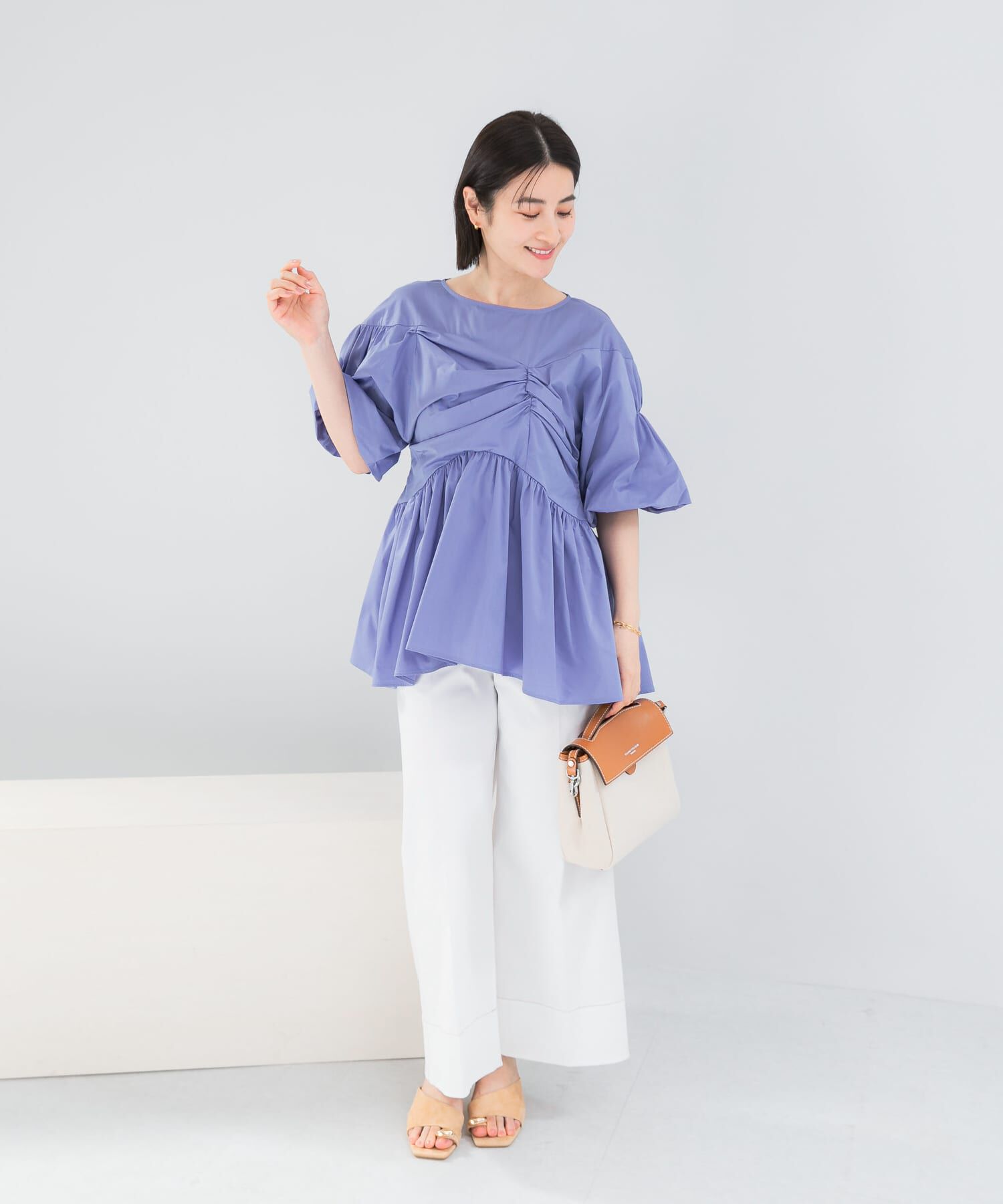 URBAN RESEARCH ROSSO「『別注』ELENDEEK&times;ROSSO　GATHER BLOUSE」|シャツ・ブラウス|