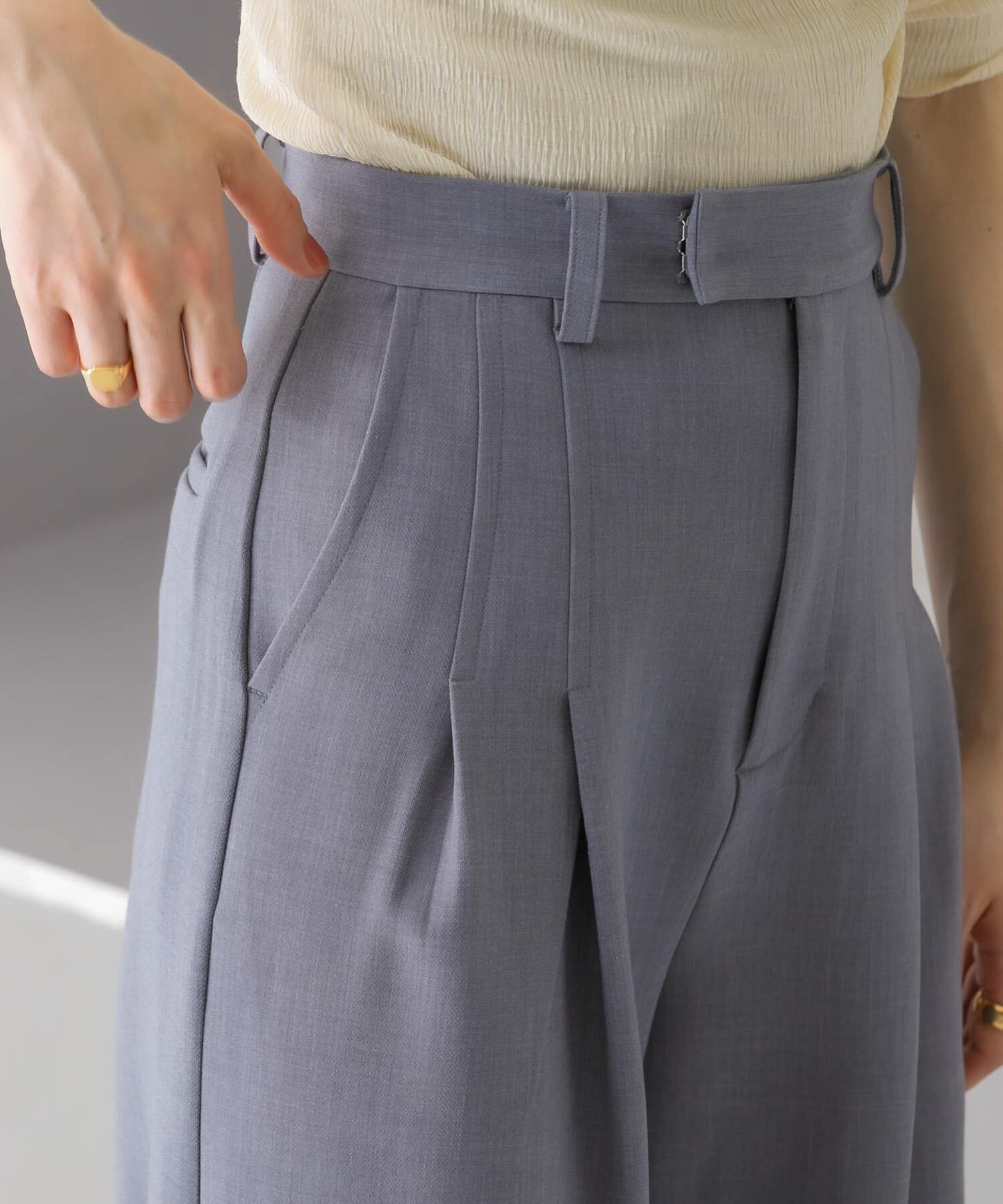  「ダブルタックワイドパンツ」|その他|