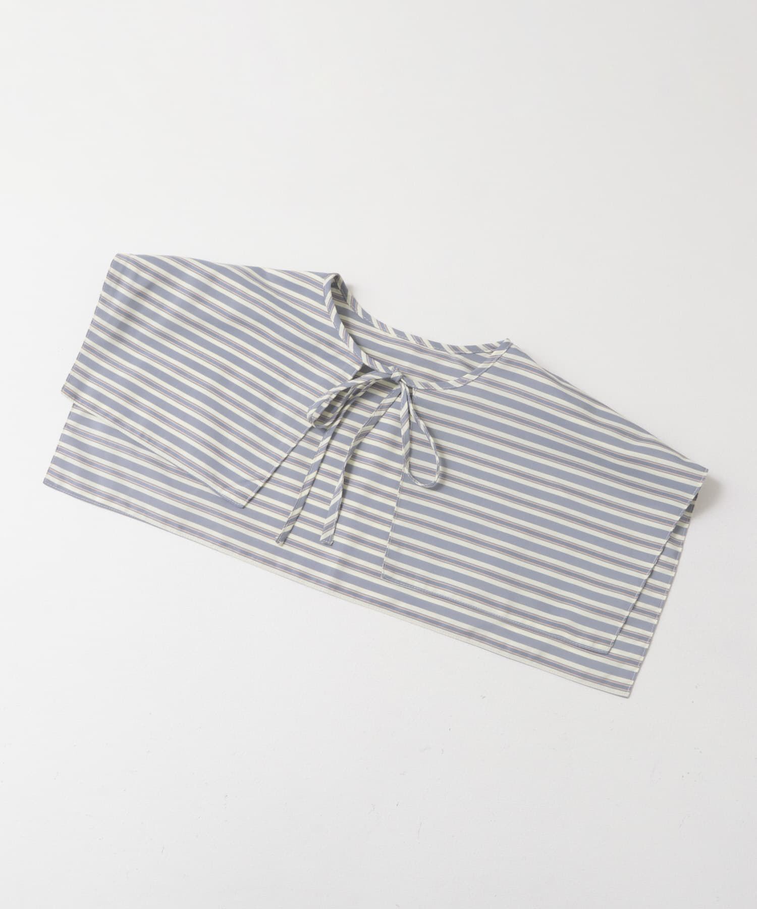  「スクエアカラーSETストライプワンピース」|ワンピース|