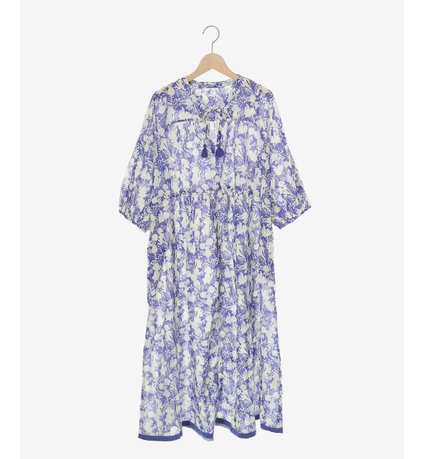  「Fanaka別注バイカラーフラワーワンピース」|ワンピース|