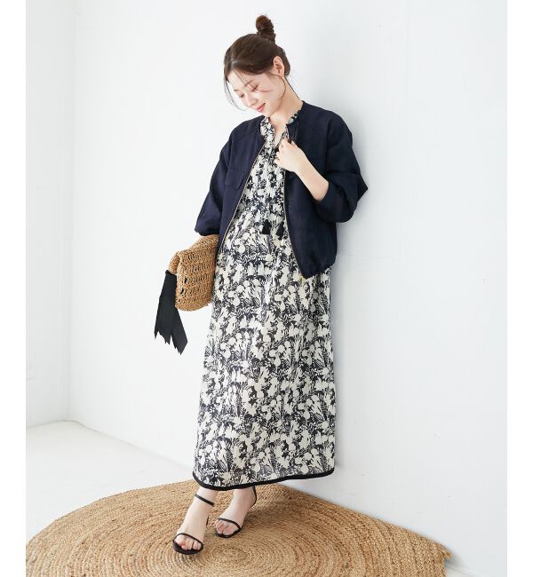  「Fanaka別注バイカラーフラワーワンピース」|ワンピース|