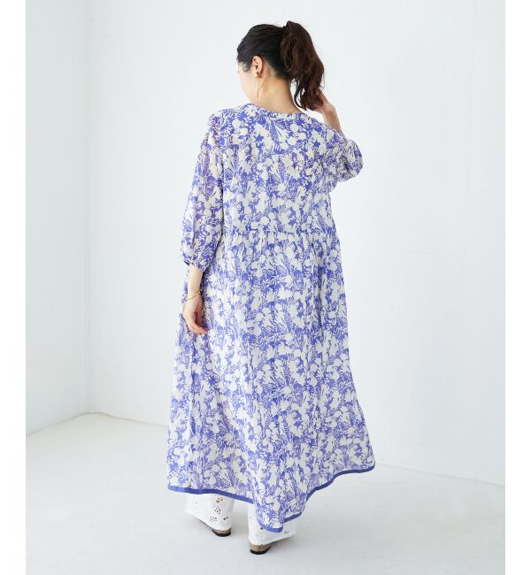  「Fanaka別注バイカラーフラワーワンピース」|ワンピース|