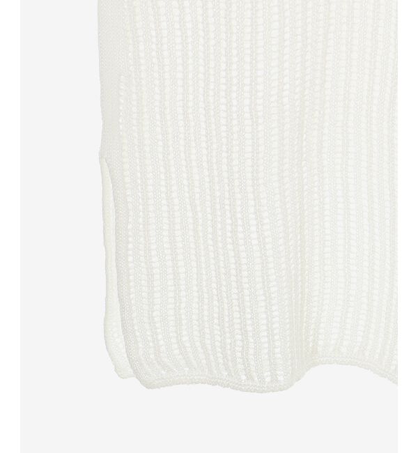  「ハシゴ調透かし柄ホールガーメントワンピース」|ワンピース|