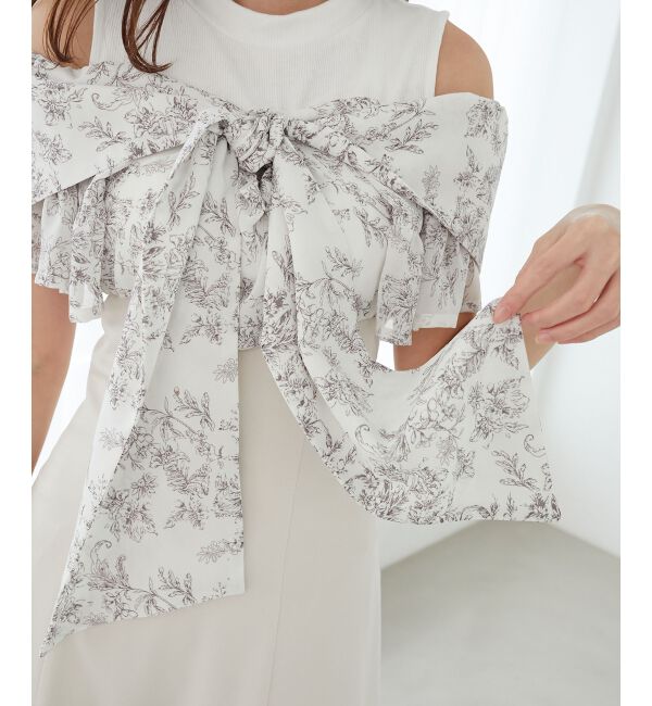  「ウエストきゅっとリボンワンピース」|ワンピース|