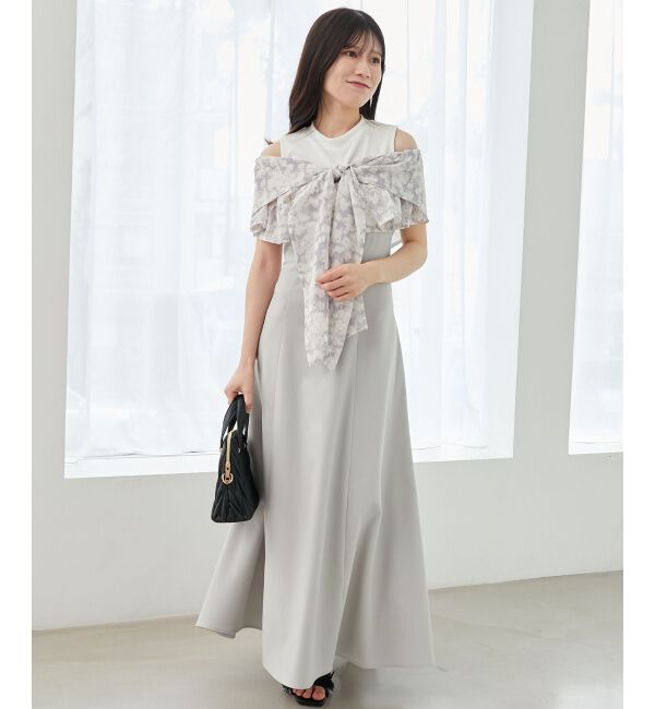  「ウエストきゅっとリボンワンピース」|ワンピース|