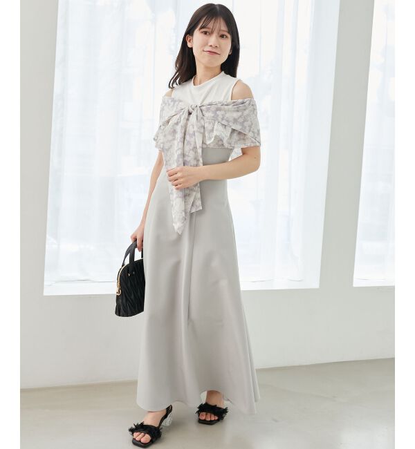  「ウエストきゅっとリボンワンピース」|ワンピース|