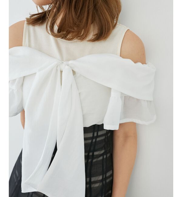  「ウエストきゅっとリボンワンピース」|ワンピース|