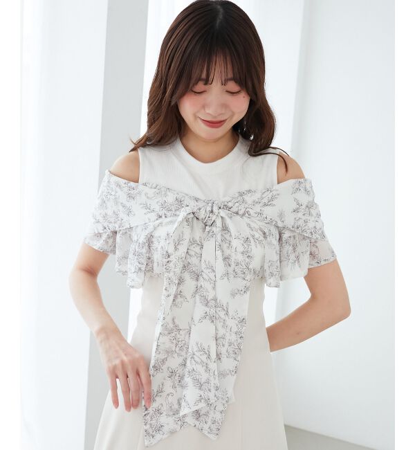  「ウエストきゅっとリボンワンピース」|ワンピース|