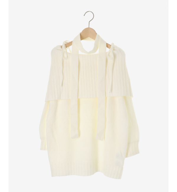  「チョーカー付きオフショルミニワンピ」|ワンピース|