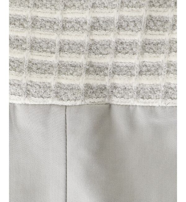  「ツイードニットドッキングワンピース」|ワンピース|