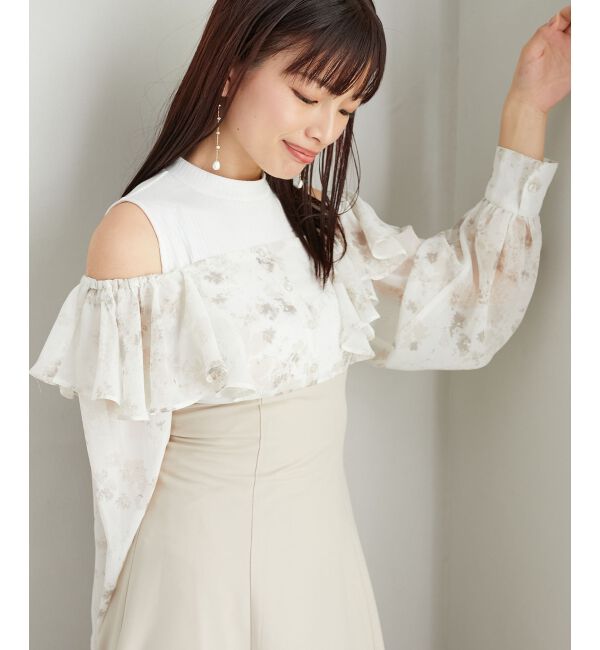  「ウエストきゅっとフリルワンピース」|ワンピース|