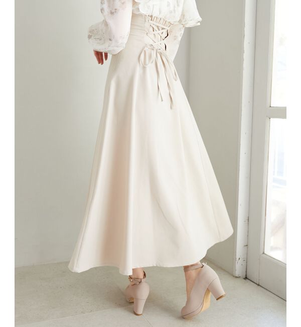 「ウエストきゅっとフリルワンピース」|ワンピース|