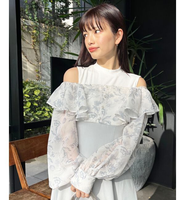  「ウエストきゅっとフリルワンピース」|ワンピース|