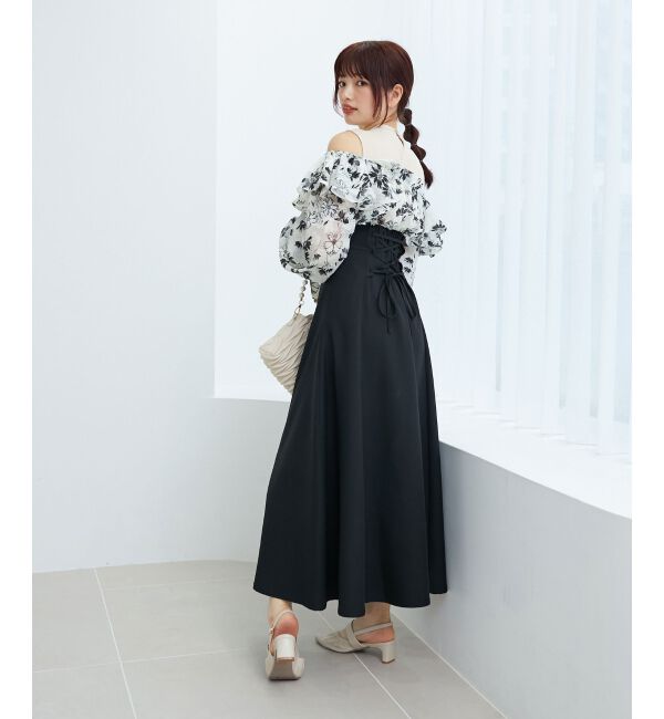  「ウエストきゅっとフリルワンピース」|ワンピース|