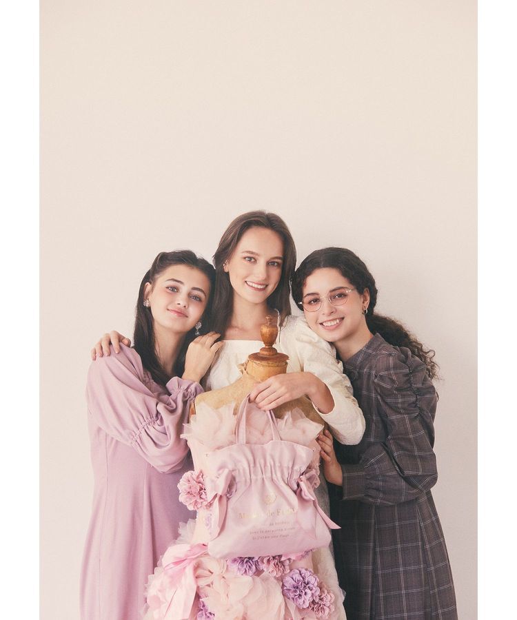 Maison de FLEUR Petite Robe「愛され上手なリボンワンピース」|ワンピース|