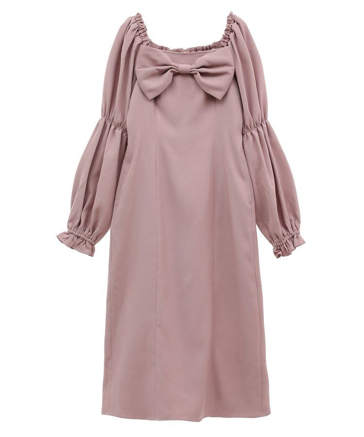 Maison de FLEUR Petite Robe「愛され上手なリボンワンピース」|ワンピース|