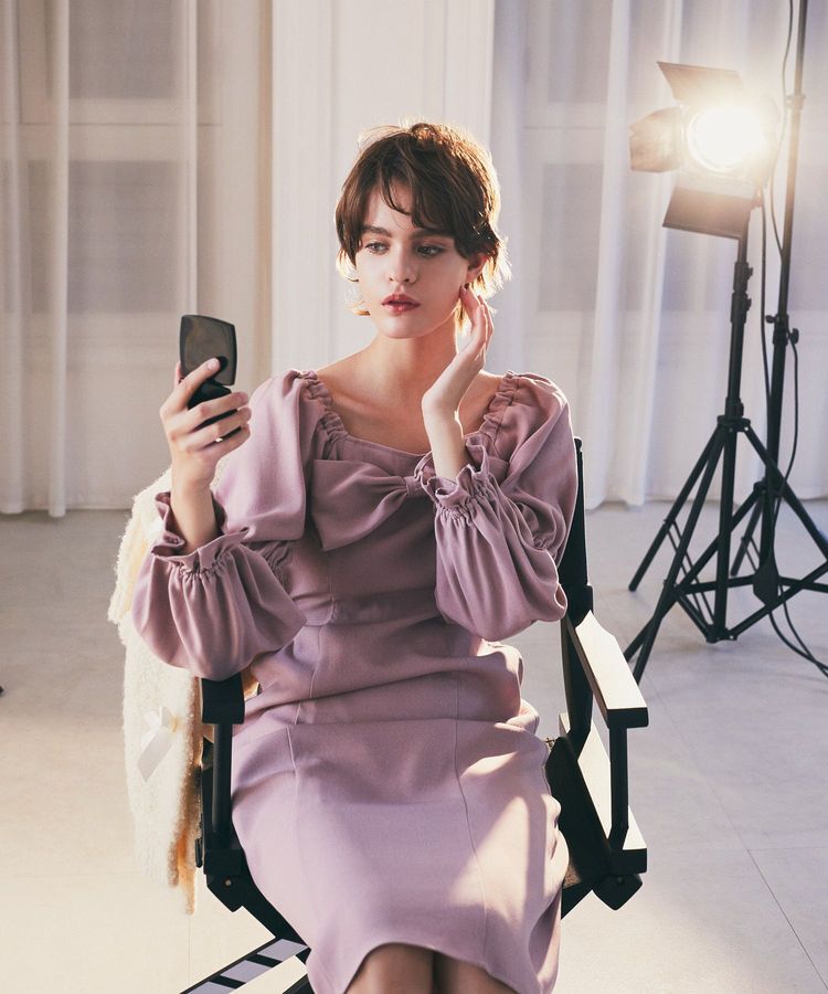 Maison de FLEUR Petite Robe「愛され上手なリボンワンピース」|ワンピース|