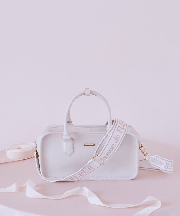 Maison de FLEUR「ピンクマニアスクエア2Wayトートバッグ」|トートバッグ|