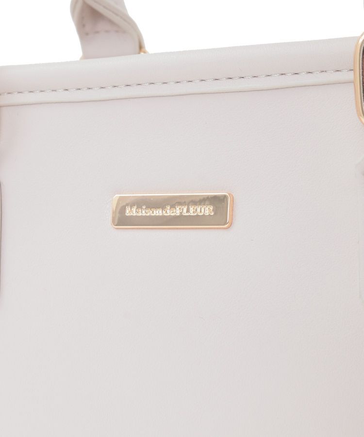 Maison de FLEUR「ピンクマニアスクエア2Wayトートバッグ」|トートバッグ|