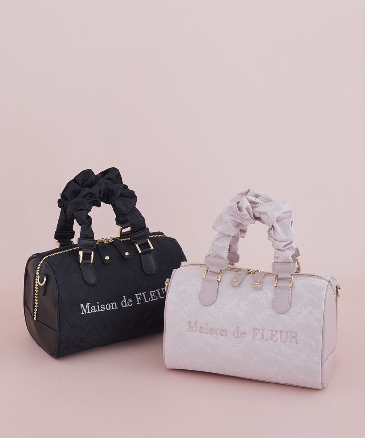 Maison de FLEUR「レース2Wayボストンバッグ」|ハンドバッグ|