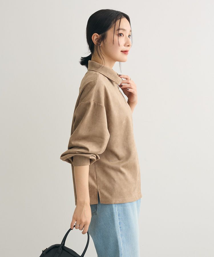 Green Parks「・SUGAR SPOON スエードポンチハーフZIP」|Tシャツ・カットソー|