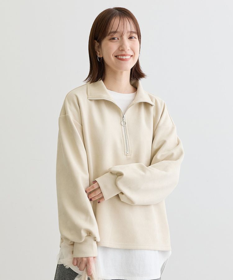Green Parks「・SUGAR SPOON スエードポンチハーフZIP」|Tシャツ・カットソー|