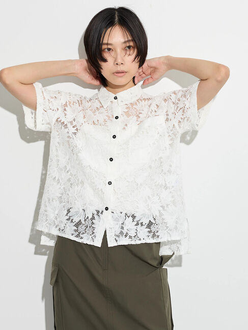 GARAGE OF GOOD CLOTHING「コードレースブラウス」|シャツ・ブラウス|