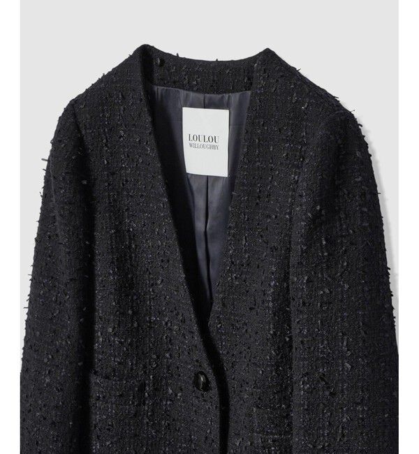 LOULOU WILLOUGHBY「【LOULOU WILLOUGHBY】ファンシーツイードセーラージャケット」|テーラードジャケット|