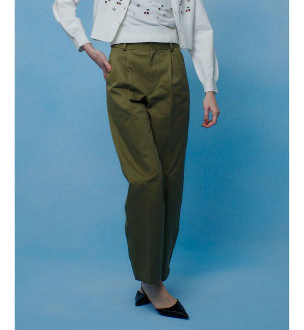 LOULOU WILLOUGHBY「【LOULOU WILLOUGHBY】タックチノパンツ」|チノ|