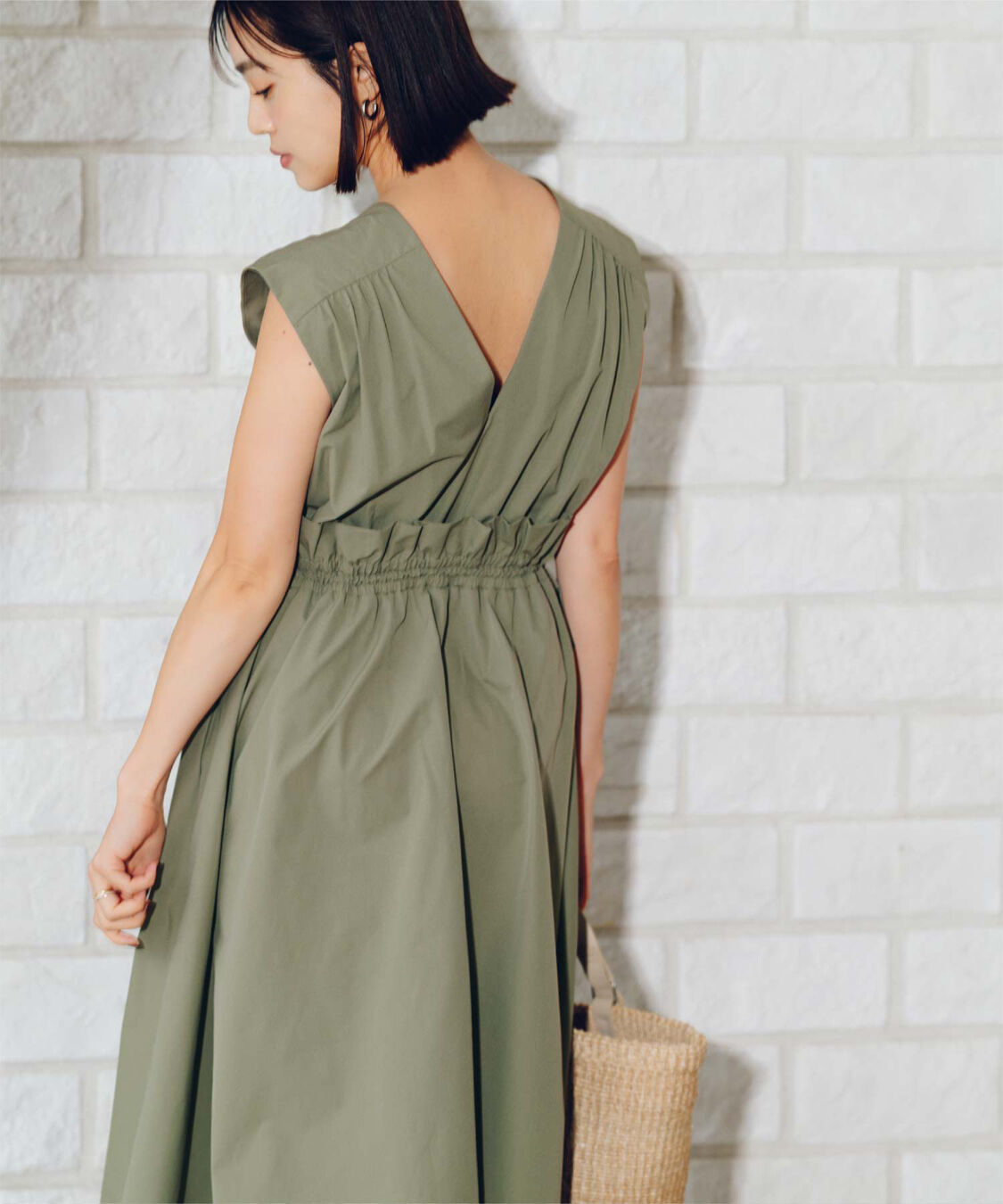 ur's「【春名亜美さんコラボアイテム】前後2wayウエストフリルデザインワンピース」|ワンピース|