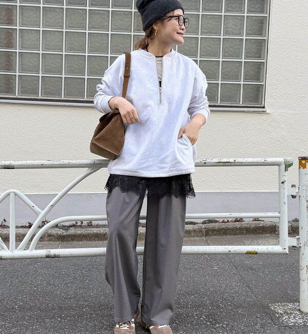  「【＠noricorico102考案】サテン&times;レース レイヤードキャミソール」|キャミソール|