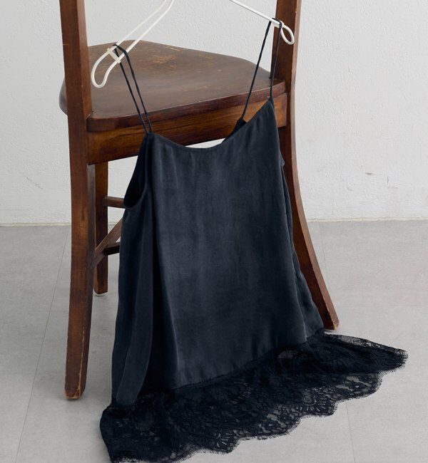  「【＠noricorico102考案】サテン&times;レース レイヤードキャミソール」|キャミソール|