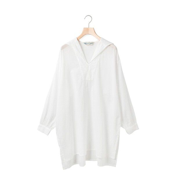 MidiUmi「MidiUmi シースルーセーラーカラーチュニック」|ワンピース|